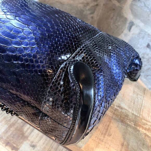 Gucci Navy Python Hobo Bag - Picture 6 of 13